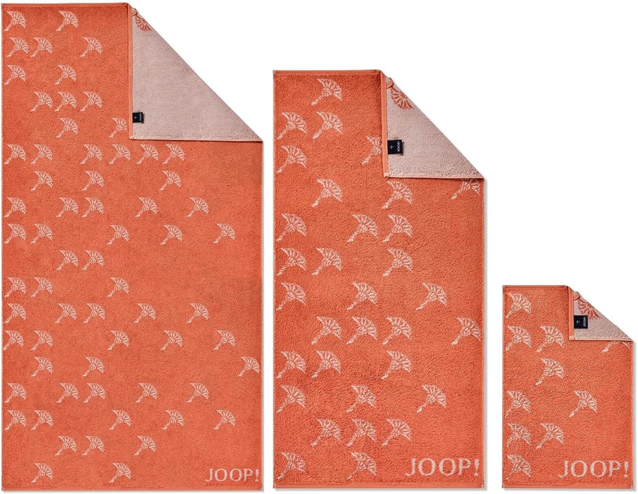 JOOP Frottier Handtücher Move Faded Cornflower | Gästetuch 30x50 cm | apricot Bild 1