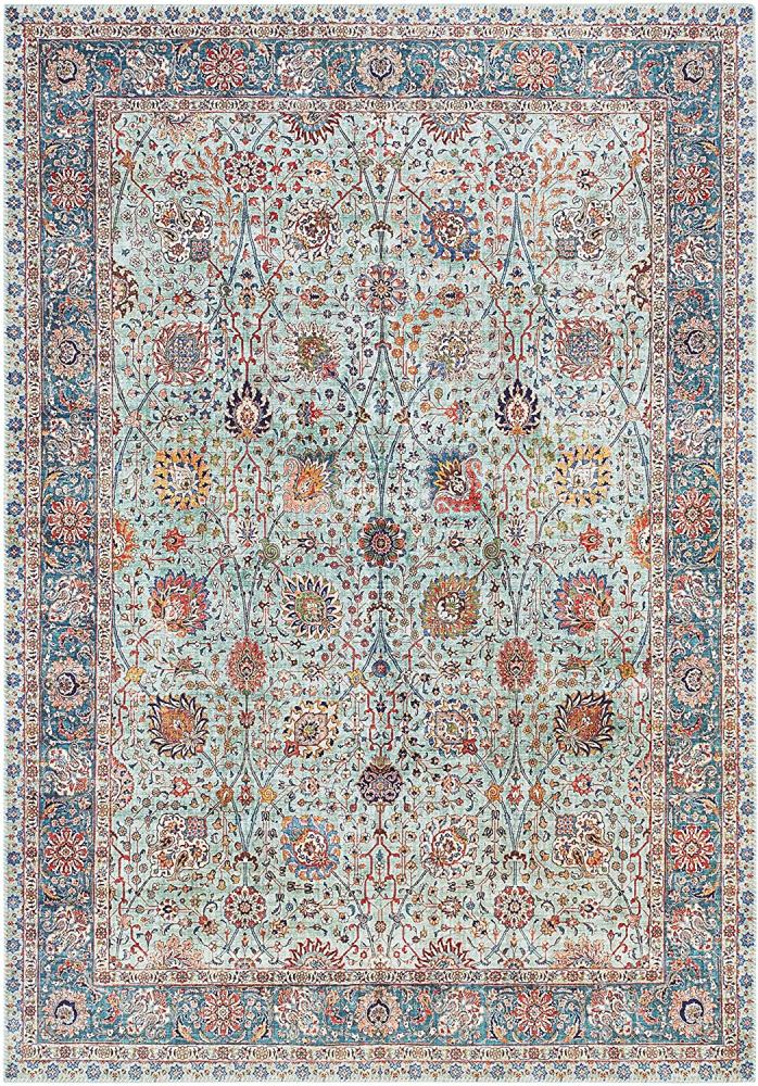 Kurzflor Teppich Mahal Jade - 80x150x0,7cm Bild 1