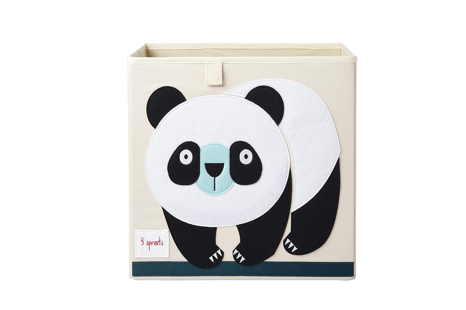 3 Sprouts Aufbewahrungsbox Panda, beige Bild 1