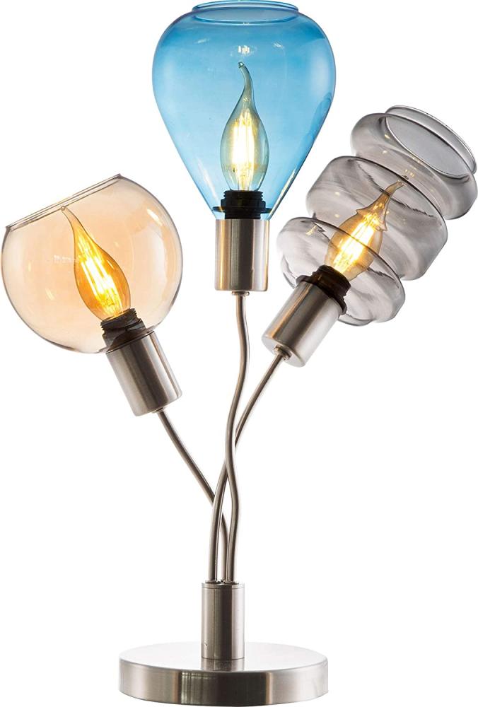 Nino Leuchten Tischlampe Wohnzimmer Tischleuchte Glas bunt 3 Flammig 50580301 Bild 1