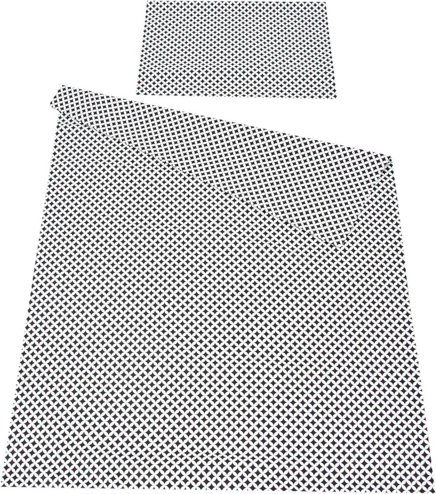 BABYLUX Bettwäsche Bezug 2 Tlg. 100 x 135 cm Kinderbettwäsche Bettwäsche Bettset Babybettwäsche (107. Marokko Schwarz) Bild 1