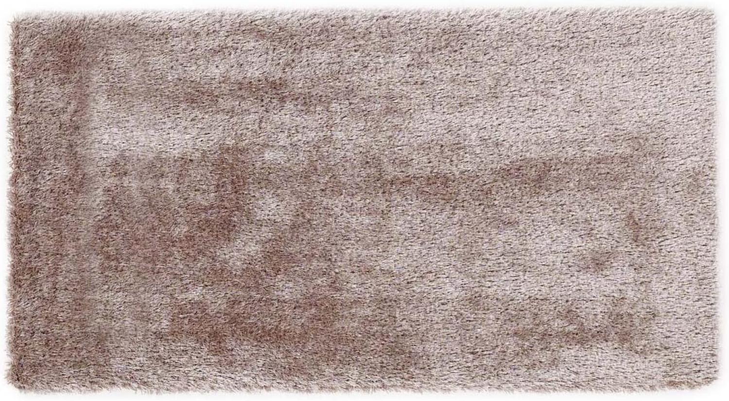 Teppich- Shaggy Hochflor Teppich ideal für alle Räume Beige, 190 x 130 cm Bild 1