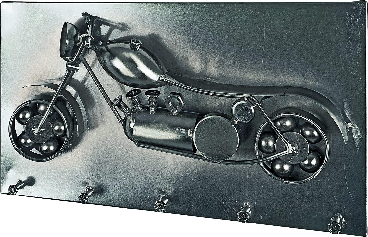 Haku-Möbel Wandgarderobe, schwarz Nickel, 9 x 35 x H: 20 cm Bild 1