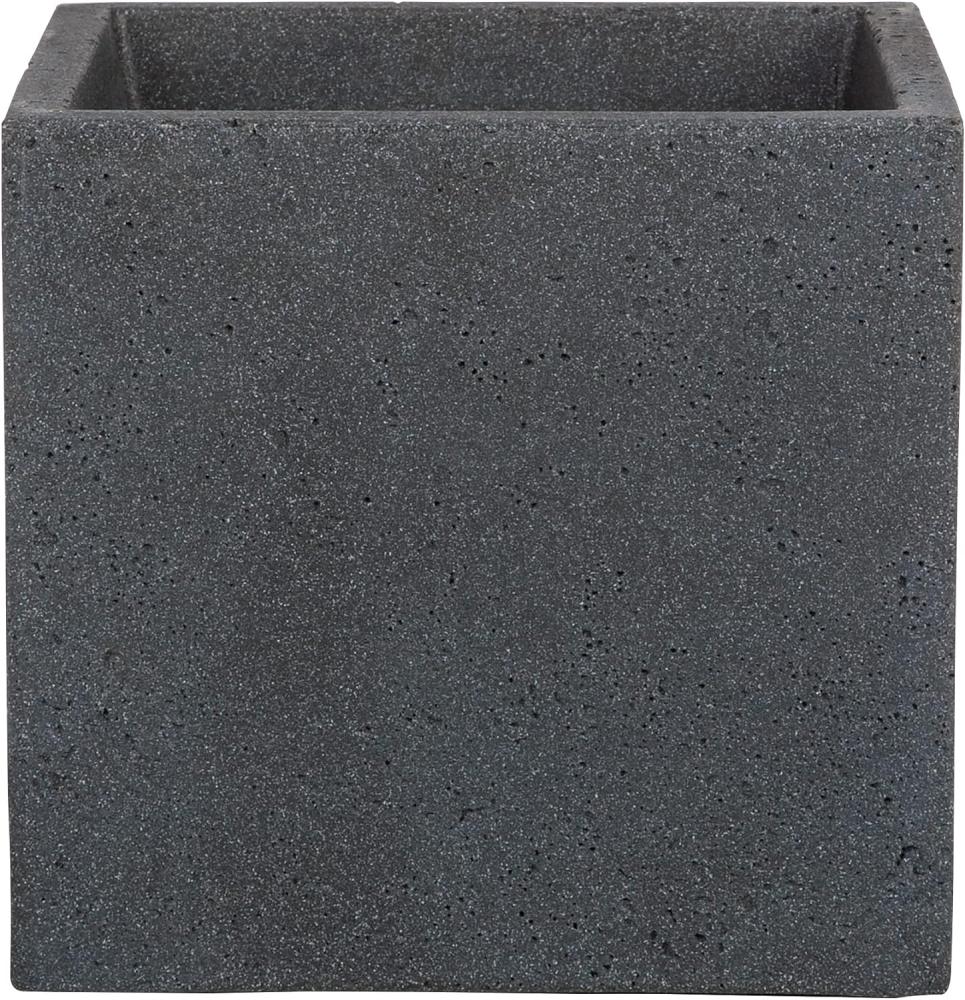 Scheurich C-Cube Pflanzgefäß Stony Black 40 cm, Höhe 33 cm Bild 1