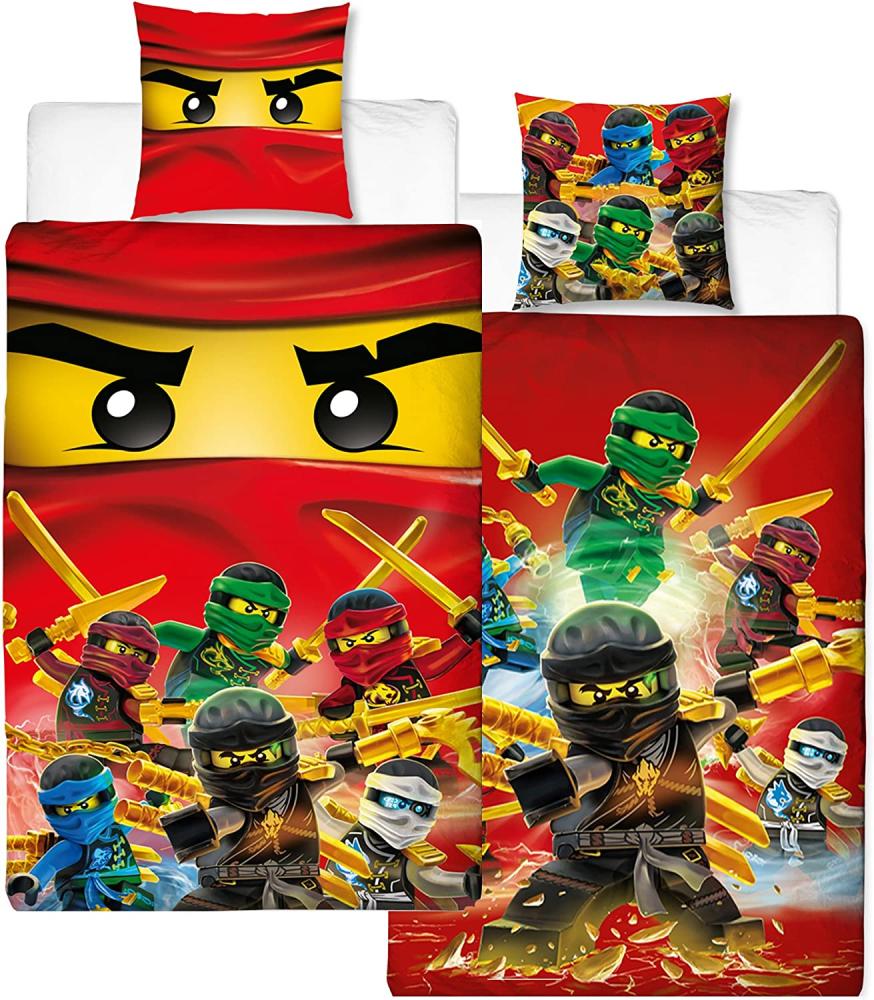 Lego Ninjago Champion Fire Bettwäsche Renforcé / Linon mit Reißverschluss Bild 1