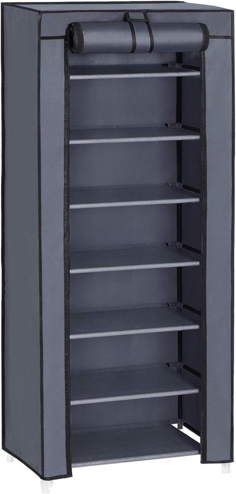 SONGMICS Schuhschrank Stoffschrank mit Stoffüberzug, geräumig, 46x28x12 cm Bild 1