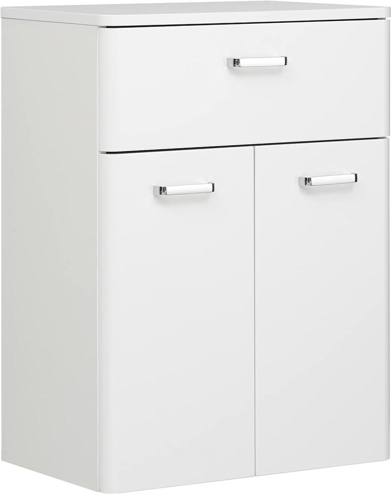 Pelipal Badezimmerschrank Quickset 359 in Weiß Hochglanz, 53 cm breit | Unterschrank mit 2 Türen, 1 Schubkasten und 1 Einlegeboden Bild 1
