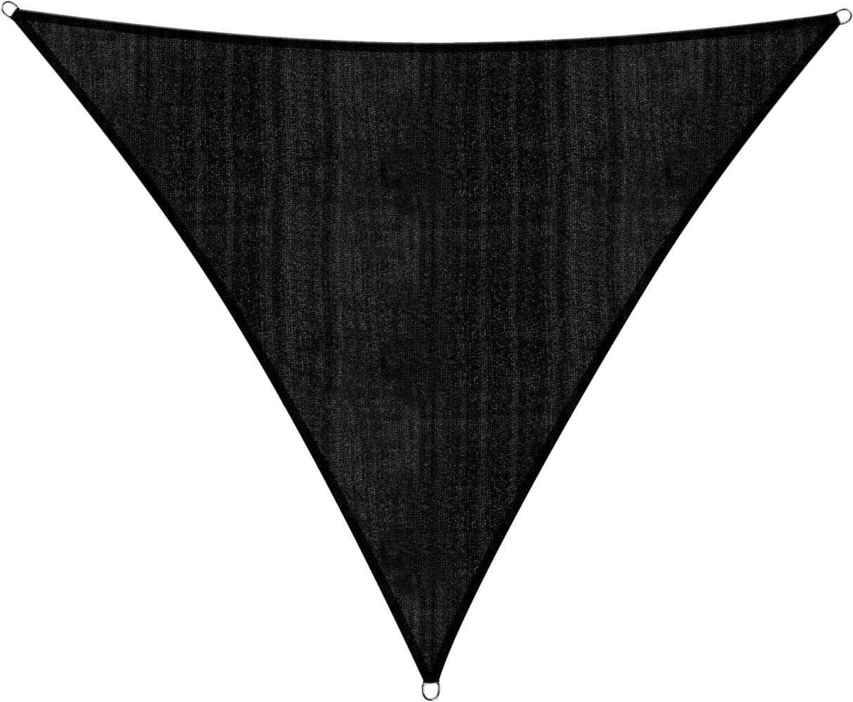 Lumaland Sonnensegel Polyester Dreieck 3 x 3 x 3 Meter Dunkelgrau Bild 1