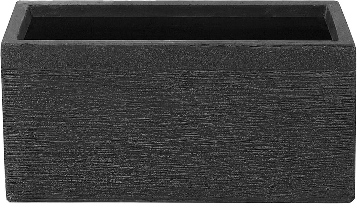 Blumentopf schwarz rechteckig 50 x 23 x 24 cm MYRA Bild 1