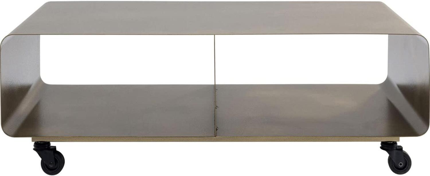 Kare Design TV Board Lounge M Mobil Bronze, Lowboard, rollbar, minimalistisch, pflegeleicht, 90x30cm Bild 1