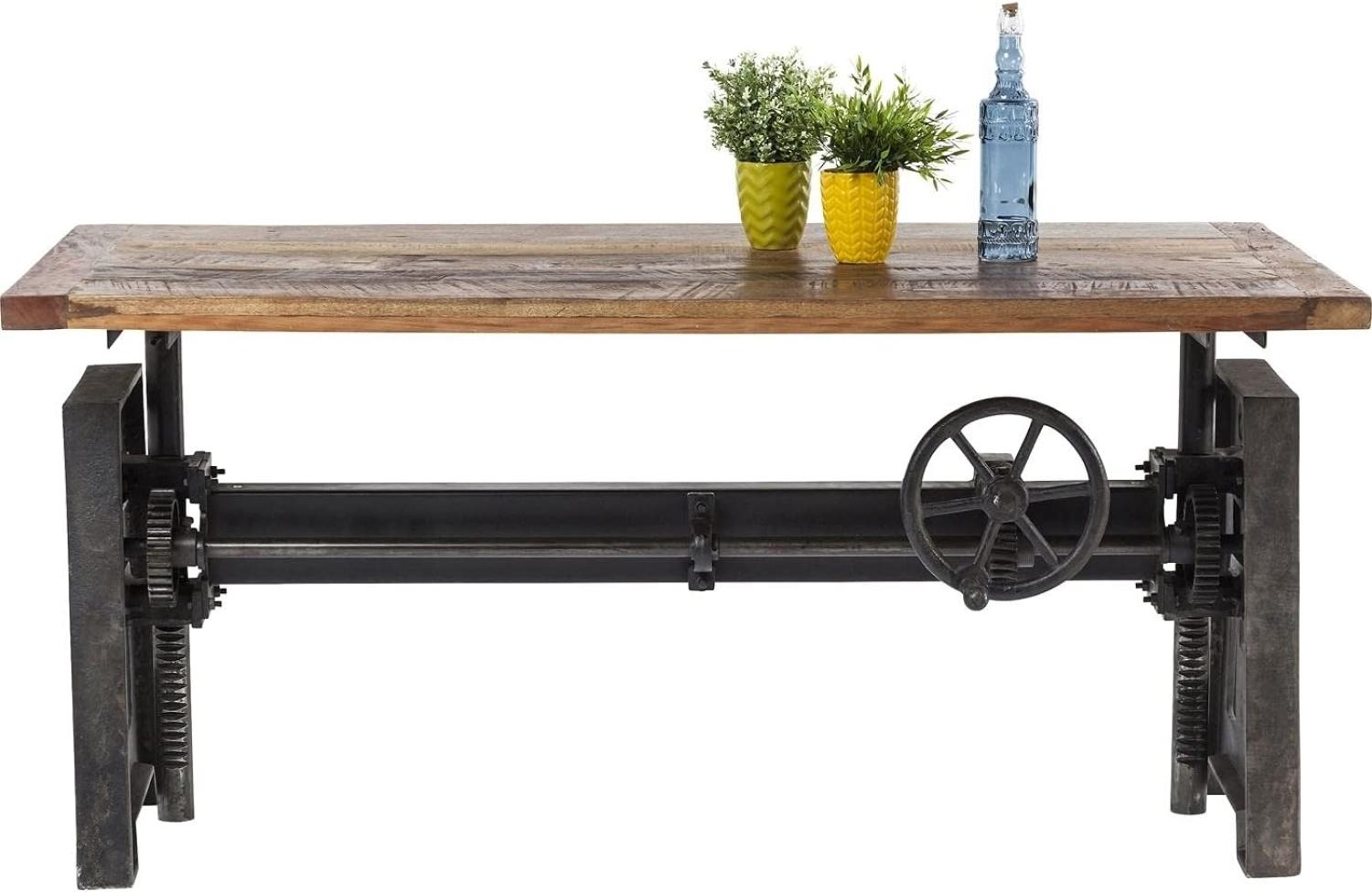 Kare Design Steamboat Econo Tisch, höhenverstellbarer Tisch, Esstisch höhenverstellbar, Industrial Esstisch, (H/B/T) 75x160,5x80cm Bild 1