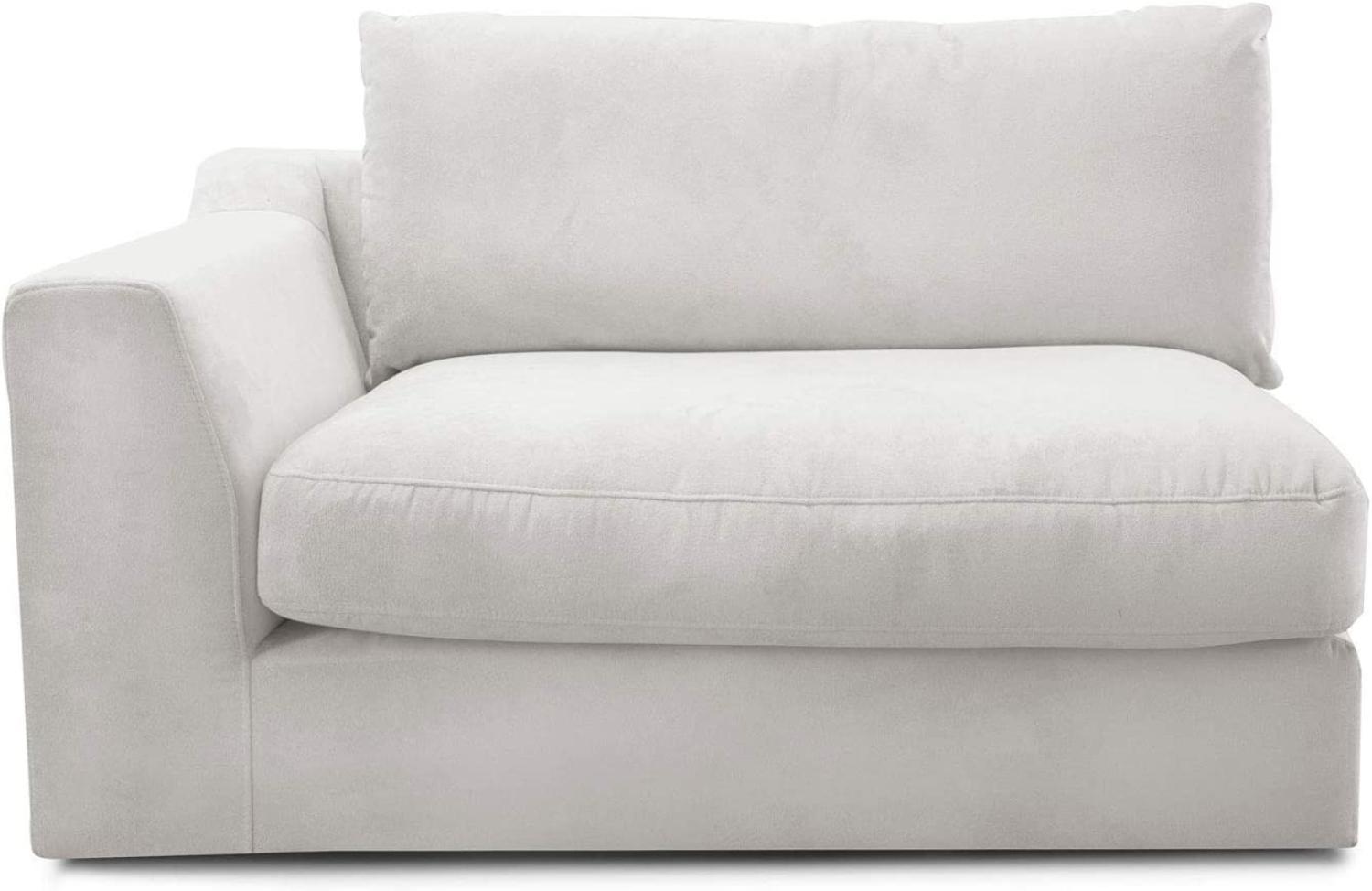 CAVADORE Sofa-Modul "Fiona"mit Armteil links / individuell kombinierbar als Ecksofa, Big Sofa oder Wohnlandschaft / 138 x 90 x 112 / Webstoff beige Bild 1