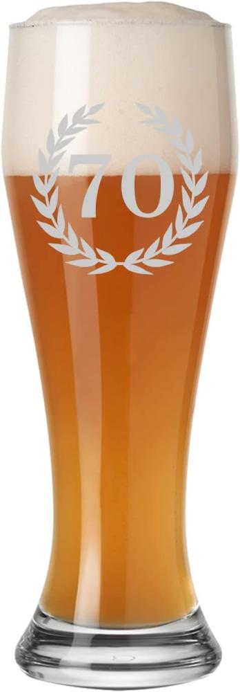 Luxentu Weizenglas Weißbierglas 0,5 Liter - 70. Jubiläum Bild 1