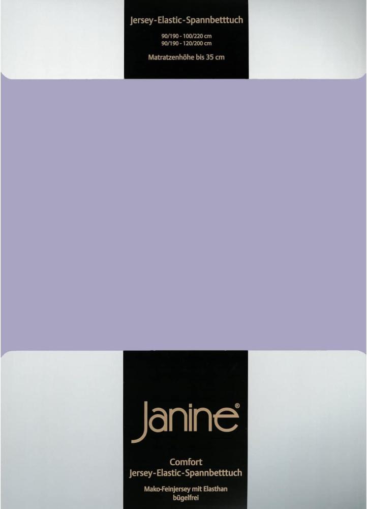 Janine Spannbetttuch ELASTIC-JERSEY Elastic-Jersey lavendel 5002-525 200x200 Bild 1