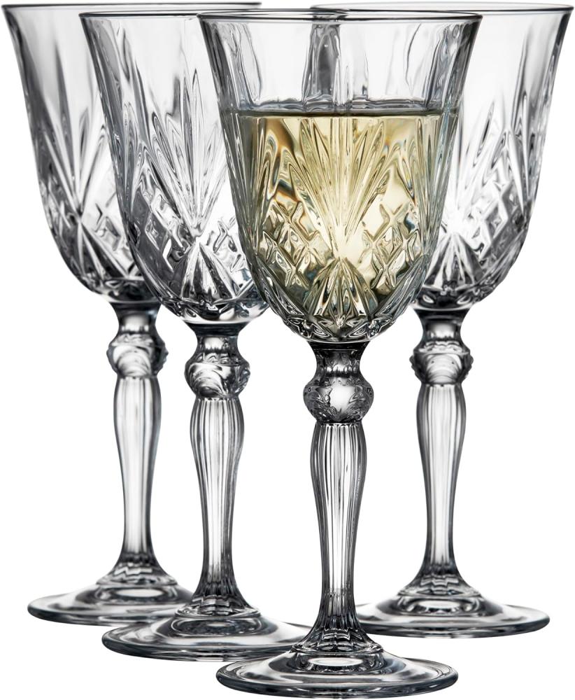 Lyngby Glas Crystal Clear Melodia White Wine Glass 21 cl - Set of 4 Bild 1