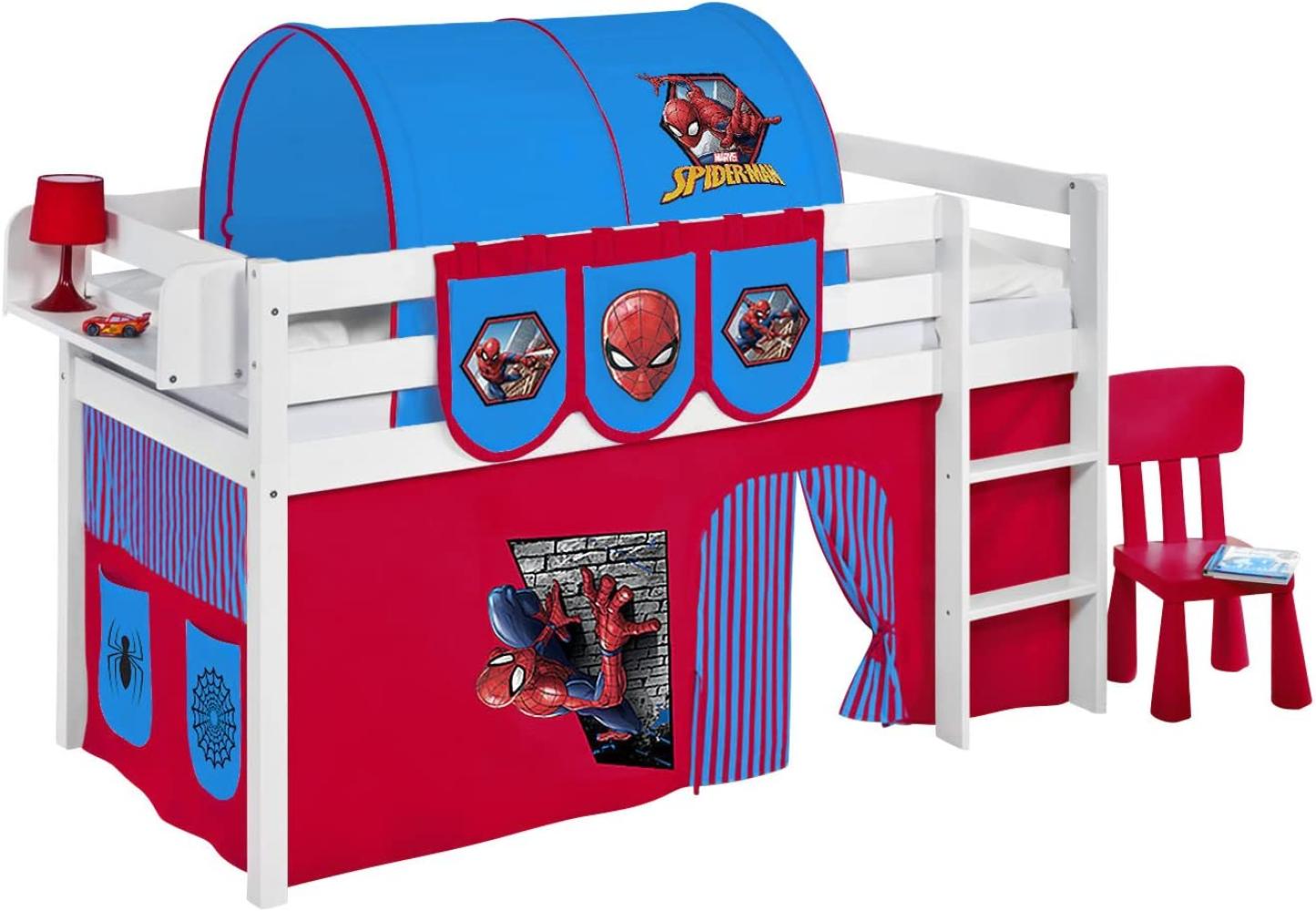 Lilokids 'JELLE' Spielbett inkl. Vorhang 'Spiderman' 90 x 190 cm Bild 1