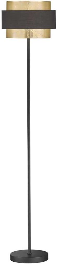 Stehleuchte, Eisen Stahl, Schwarz Gold, H 174 cm, GROVE Bild 1