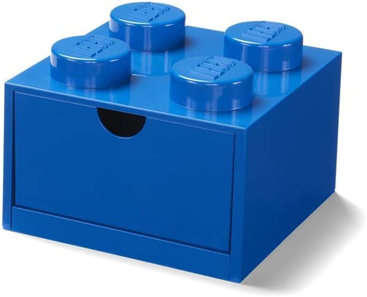 Lego Brick 4 Desk Drawer niebieski Bild 1