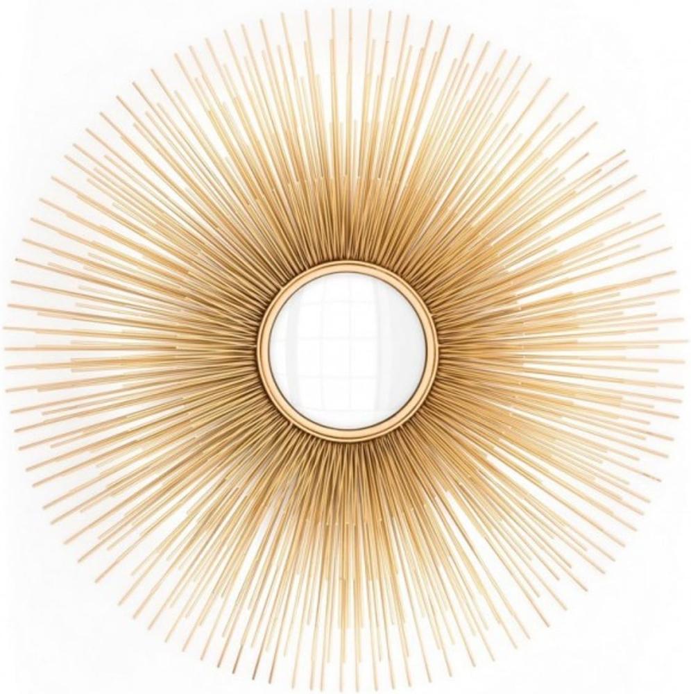 Casa Padrino Luxus Wand Spiegel Sonne Gold - Convexer Spiegel Bild 1