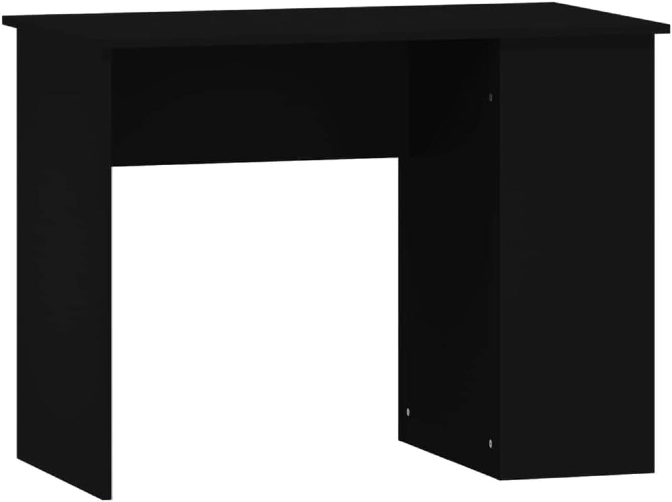 Schreibtisch Schwarz 100x55x75 cm Holzwerkstoff Bild 1