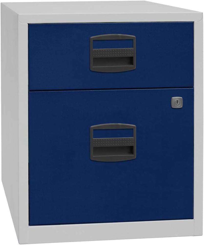 Bisley Home Schubladenschrank PFA | Home Filer 505 Korpus lichtgrau, Fronten oxfordblau - 11,110 kg Bild 1