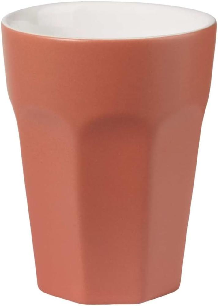 ASA Selection ti amo colore Becher Cappuccino, Cappuccinobecher, Kaffeetasse, Tasse, Steingut, Red Clay, 250 ml, 5180354 Bild 1