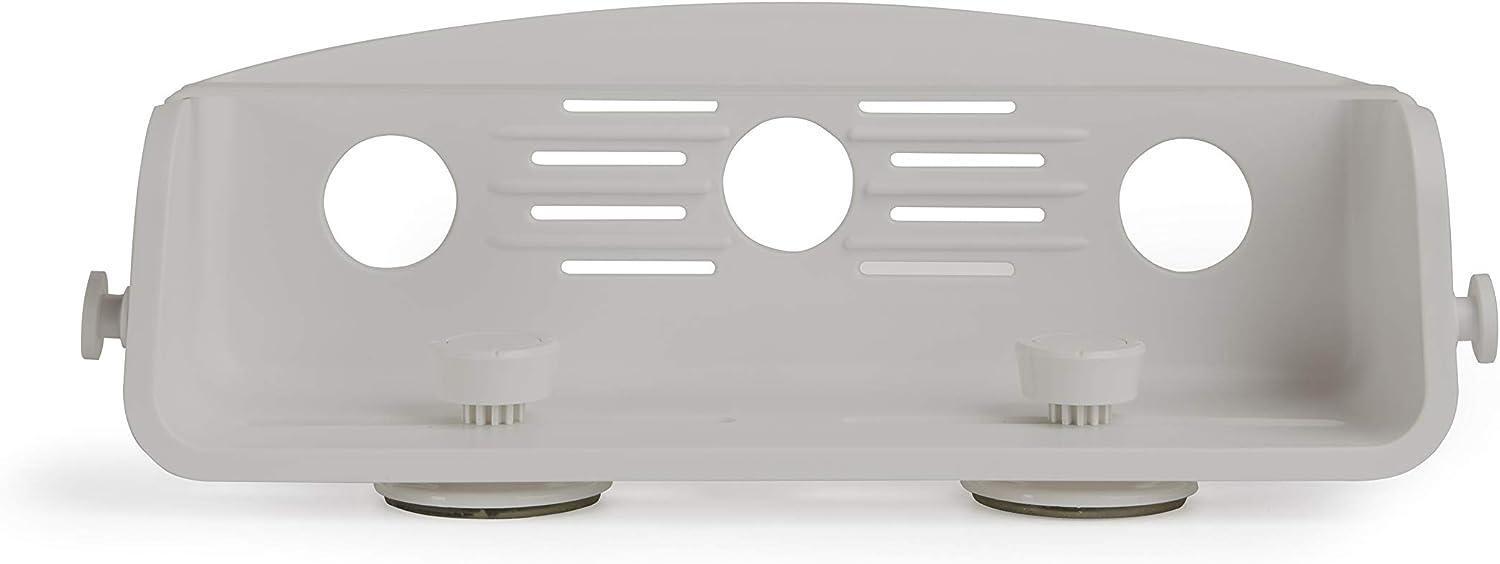 Umbra Flex Duschablage mit Gel-Lock, verstellbares Duschregal ohne Bohren, Duschkorb, Grau, 1004001-918 Bild 1