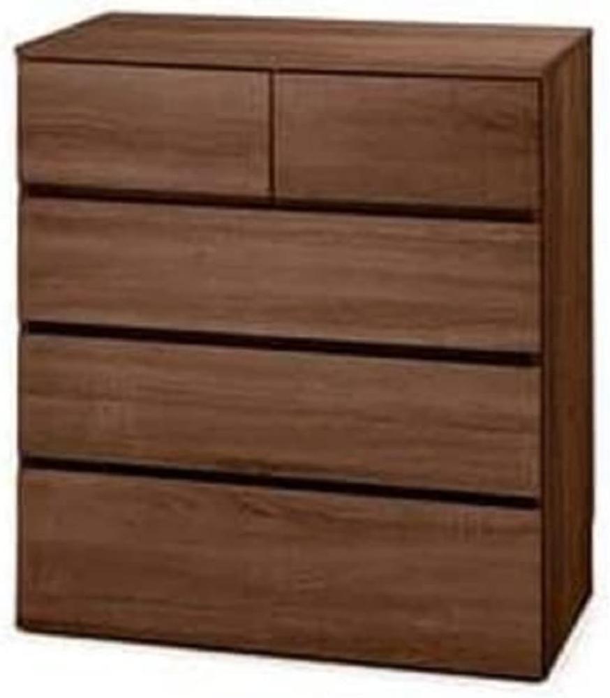 Movian, Kommode/Kommode/Holzkommode/Kommode mit 5 Schubladenauszug, Einfache Montage, modernes DesignBüro, Wohnzimmer, Schlafzimmer - Wooden Chest - WCH-790 - Braun Bild 1