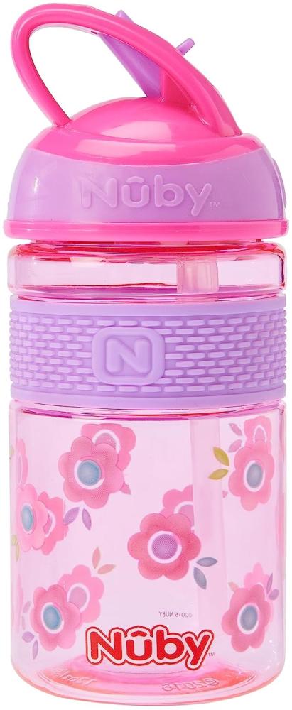 Nuby 2-in-1-Trinkbecher Rosa / Grau Rosa Bild 1