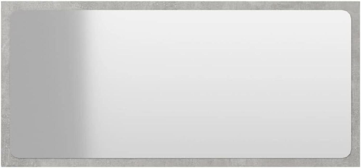 vidaXL Badspiegel Betongrau 80x1,5x37 cm Spanplatte Bild 1