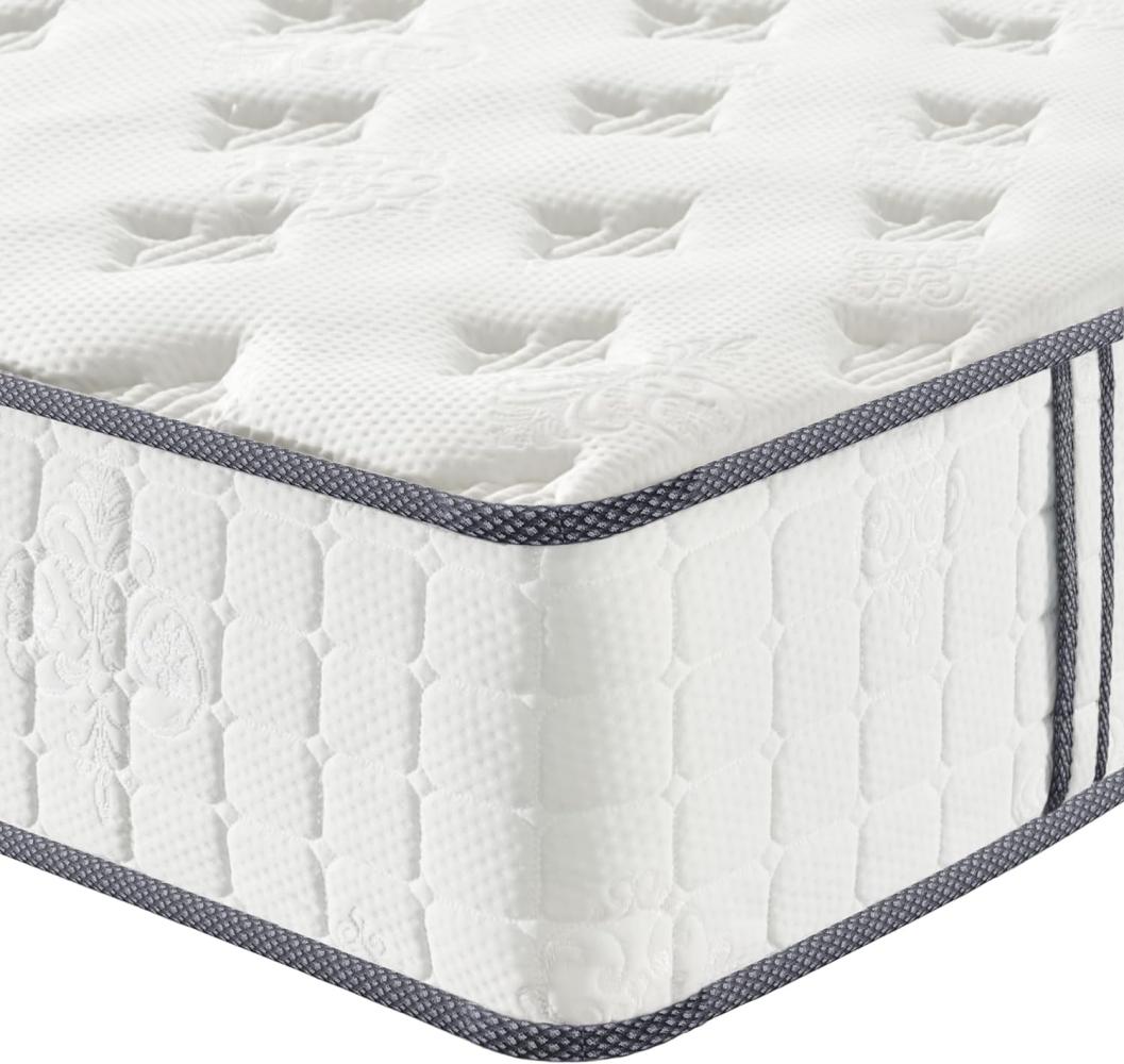 Vesgantti Matratze 140x200 Federkernmatratze 7-Zonen Taschenfederkernmatratze Modern Tonnentaschenfederkernmatratze Comfort Boxspring Mattress (H3, Fashion Tight-top 24cm) Bild 1