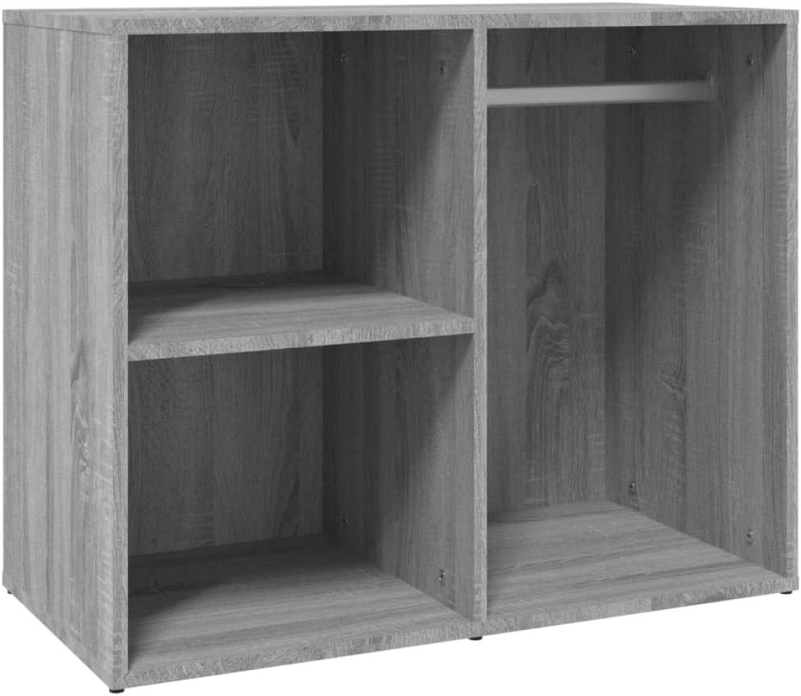 Kleiderschrank, Holzwerkstoff, grau/Sonoma, 80 x 40 x 65 cm Bild 1