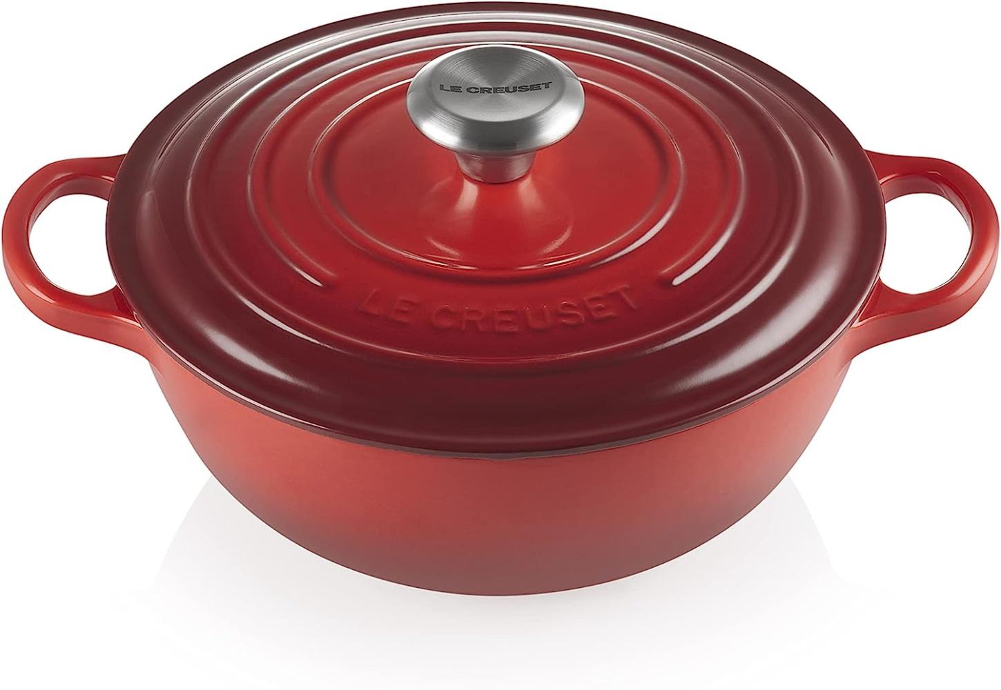 Le Creuset La Marmite Signature 24 cm Kirschrot - 20 bis 24 cm - Rot Bild 1