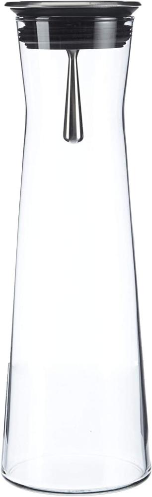 Bohemia Cristal 093 006 103 Simax Karaffe Ca. 1100 ml Aus Hitzebeständigem Borosilikatglas mit Praktischem Ausgießer Aus Edelstahl ''Indis'' Bild 1