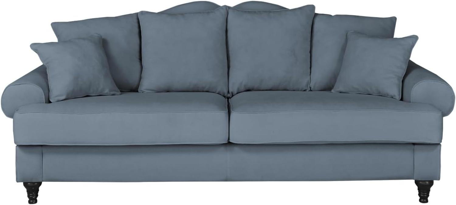Sofa 3,5-Sitzer Adelina in blau 230 cm Bild 1