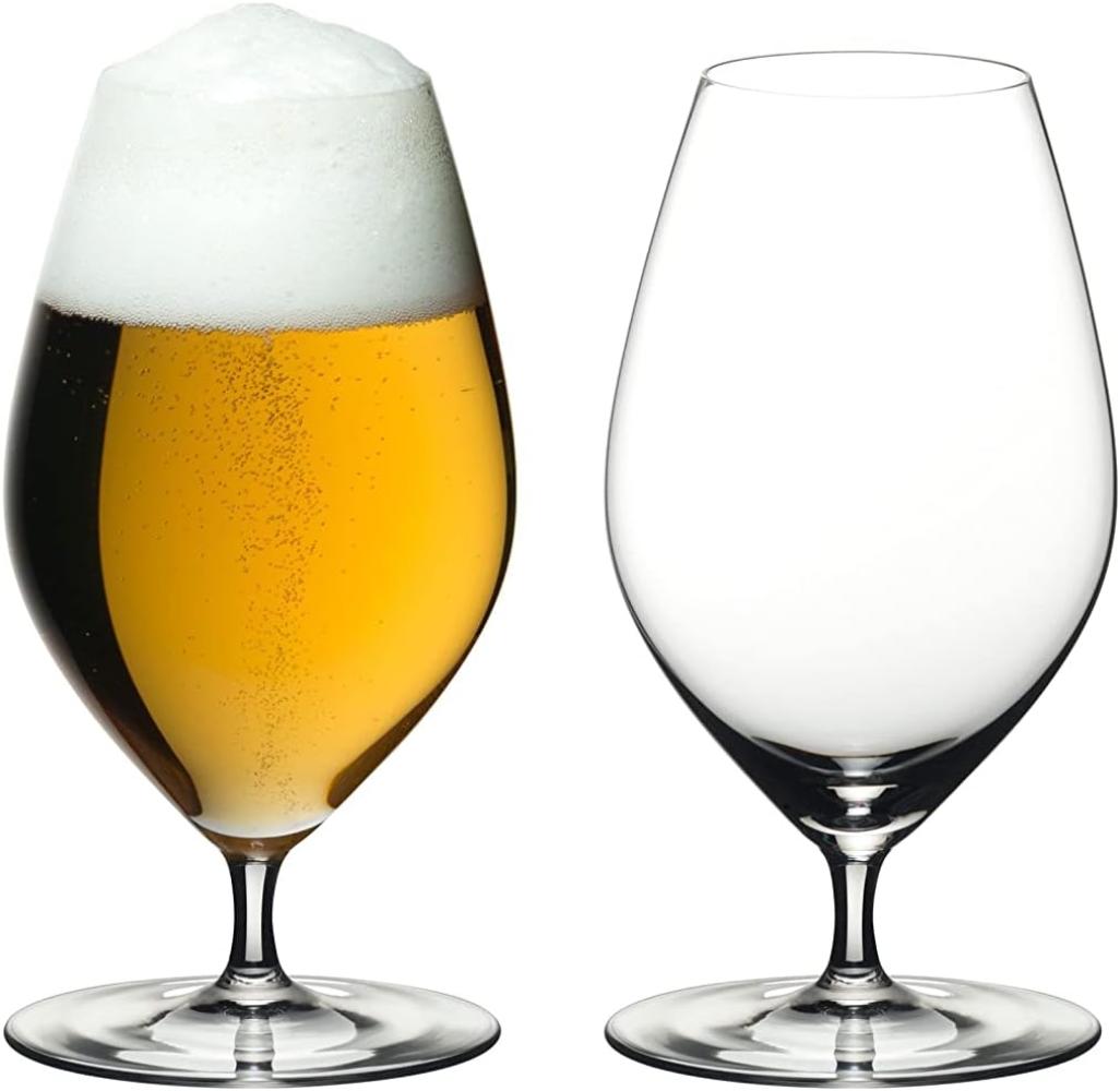 Riedel Veritas Beer / Water, 2er Set, Bierglas, Wasserglas, Trinkglas, Hochwertiges Glas, 435 ml, 6449/11 Bild 1