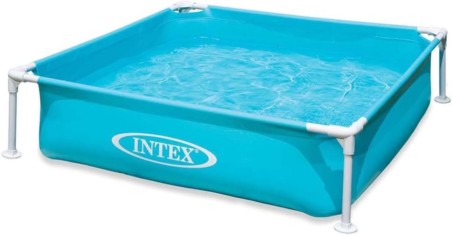 Intex 'Mini Frame Pool, Blau, quadratisch, 122 x 122 x 30 cm Bild 1