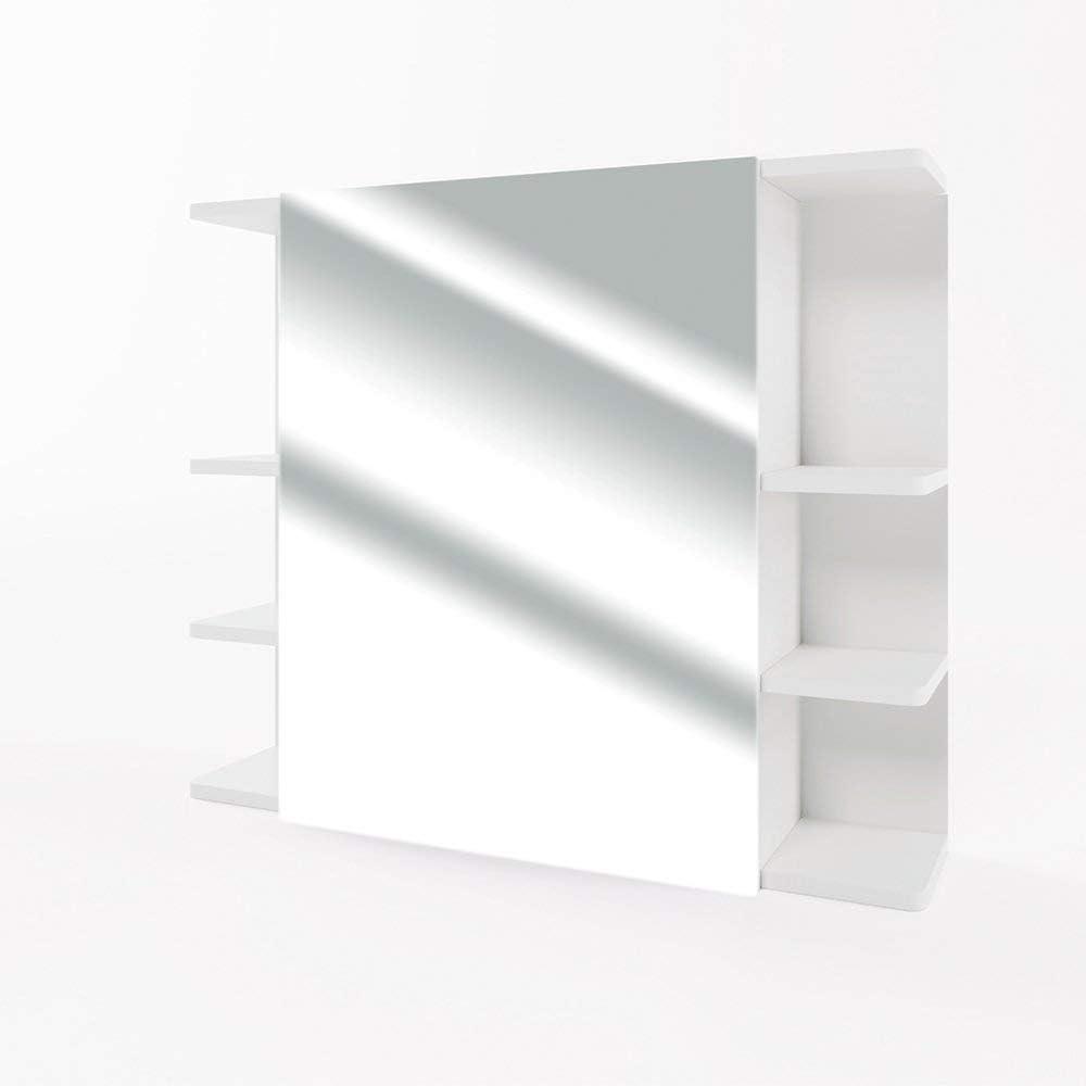 VICCO Spiegelschrank FYNN 80 x 64 cm Weiß Bild 1