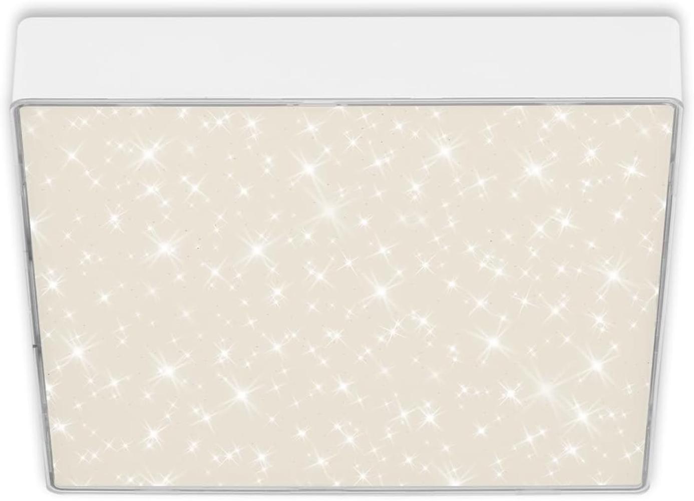Briloner LED Deckenleuchte Flame Star weiß 21,2 cm mit Sternenhimmel Bild 1
