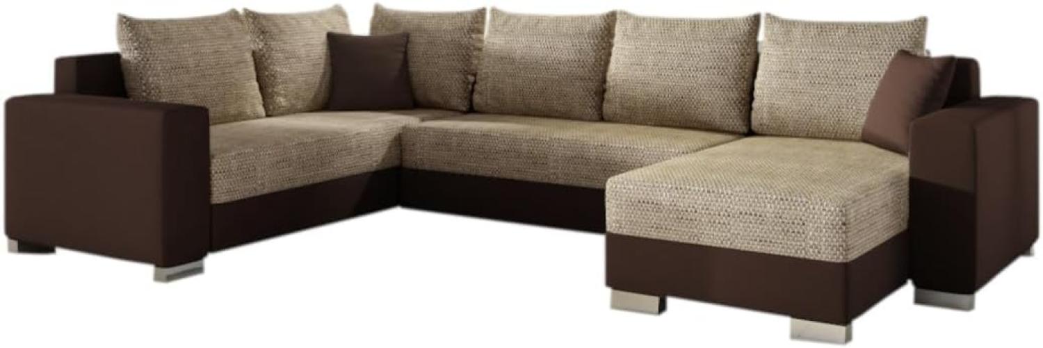 Ausziehbares Sofa POOLO, U-Form, 312x92x210, berlin 03/soft 66, recht Bild 1