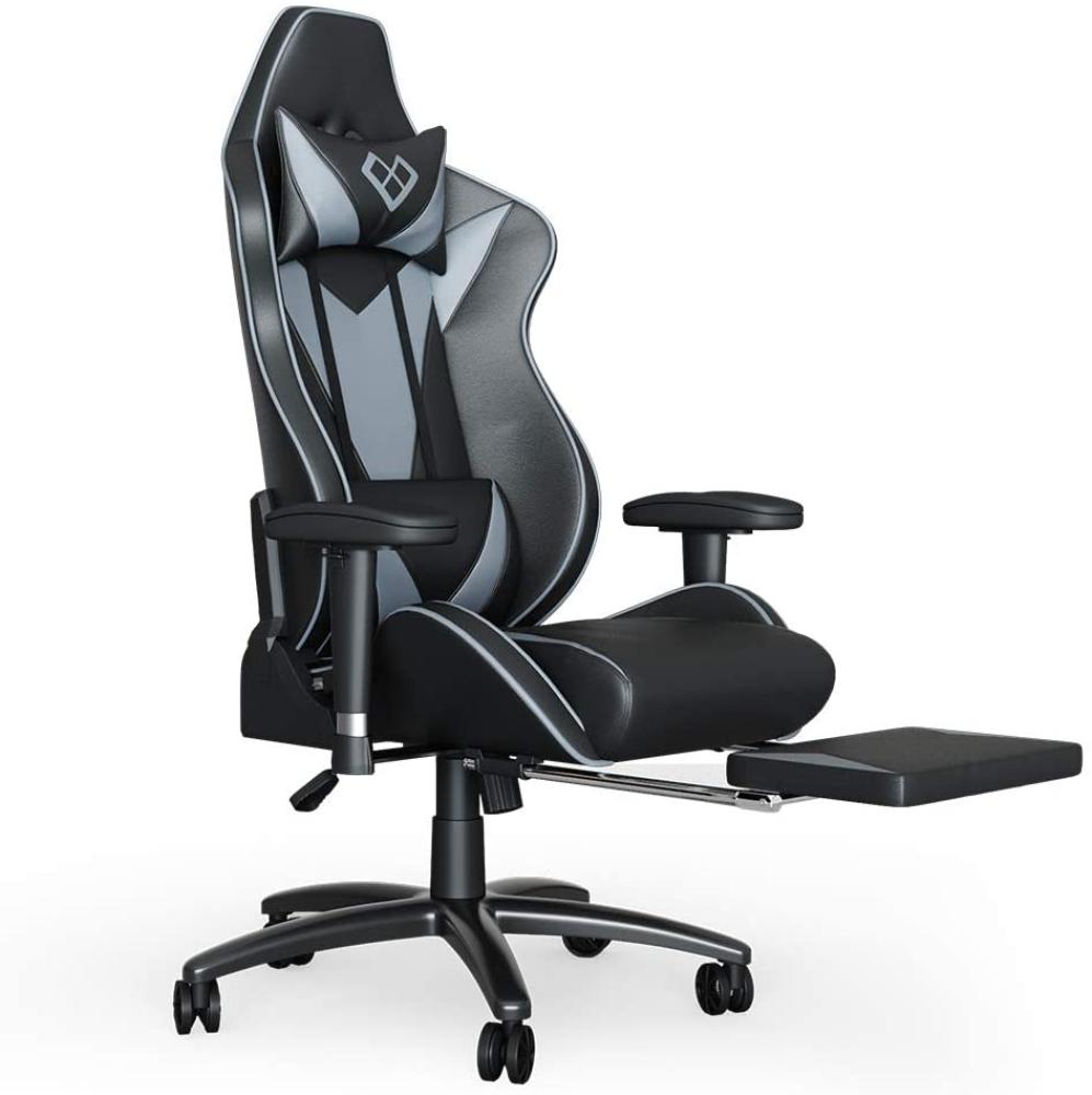 VICCO Gaming Chair SIRIUS Racing Stuhl Bürostuhl Chefsessel Fußstütze PU-Leder Bild 1