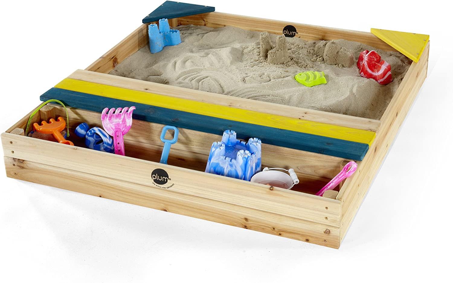 Plum 25069 Kinder Sand Spielzeug Sandkasten mit Aufbewahrungsbox Bild 1