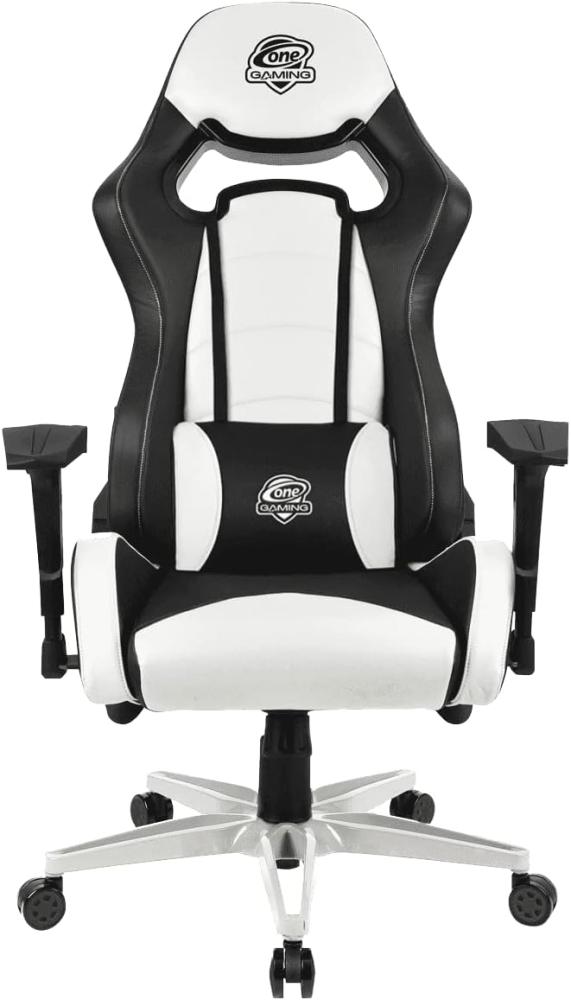 'Ultra Snow' One Gaming Chair, Kunstleder schwarz/weiß, 120 x 70 x 70 cm Bild 1
