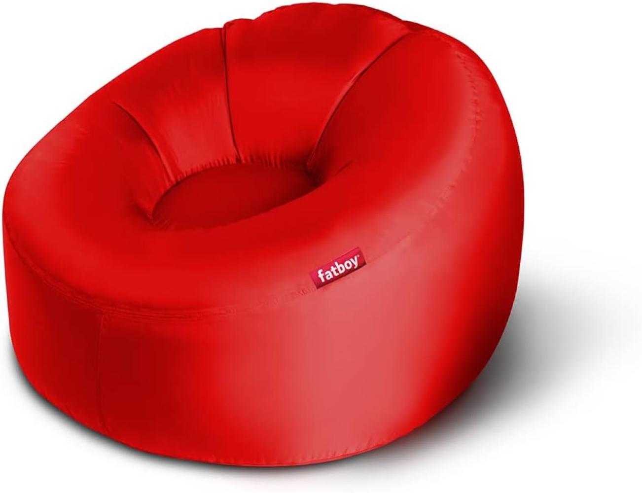 Fatboy® Lamzac 3. 0 Luftsofa | Großes, aufblasbares Sofa/Liege/Bett in Rot, Sitzsack mit Luft gefüllt | Outdoor geeignet | 110 x 103 x 62 cm Bild 1
