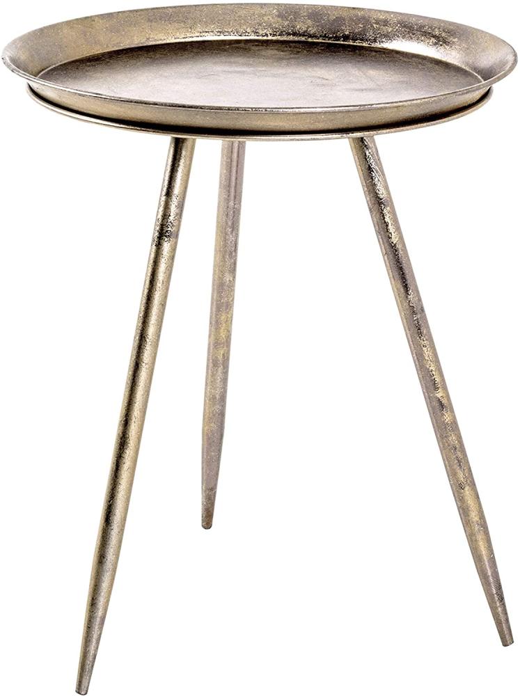 HAKU Möbel Beistelltisch, Metall, Bronze, Ø 44 x H 54 cm Bild 1