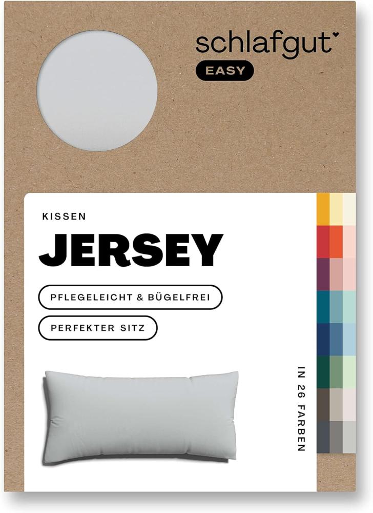 Schlafgut Kissenbezug EASY Jersey | Kissenbezug einzeln 40x80 cm | grey-light Bild 1
