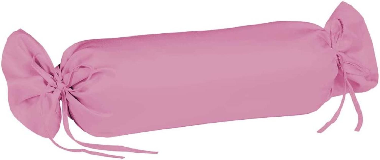 Fleuresse Mako-Satin-Kissenbezug uni colours pink 4070 40 x 15 cm Bild 1
