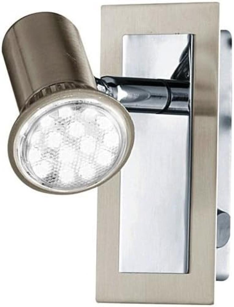 Eglo 90914 Spot LED ROTTELO Stahl nickel-matt chrom GU10 max. 1X4,6W L:12cm B:6cm mit Wippschalter Bild 1
