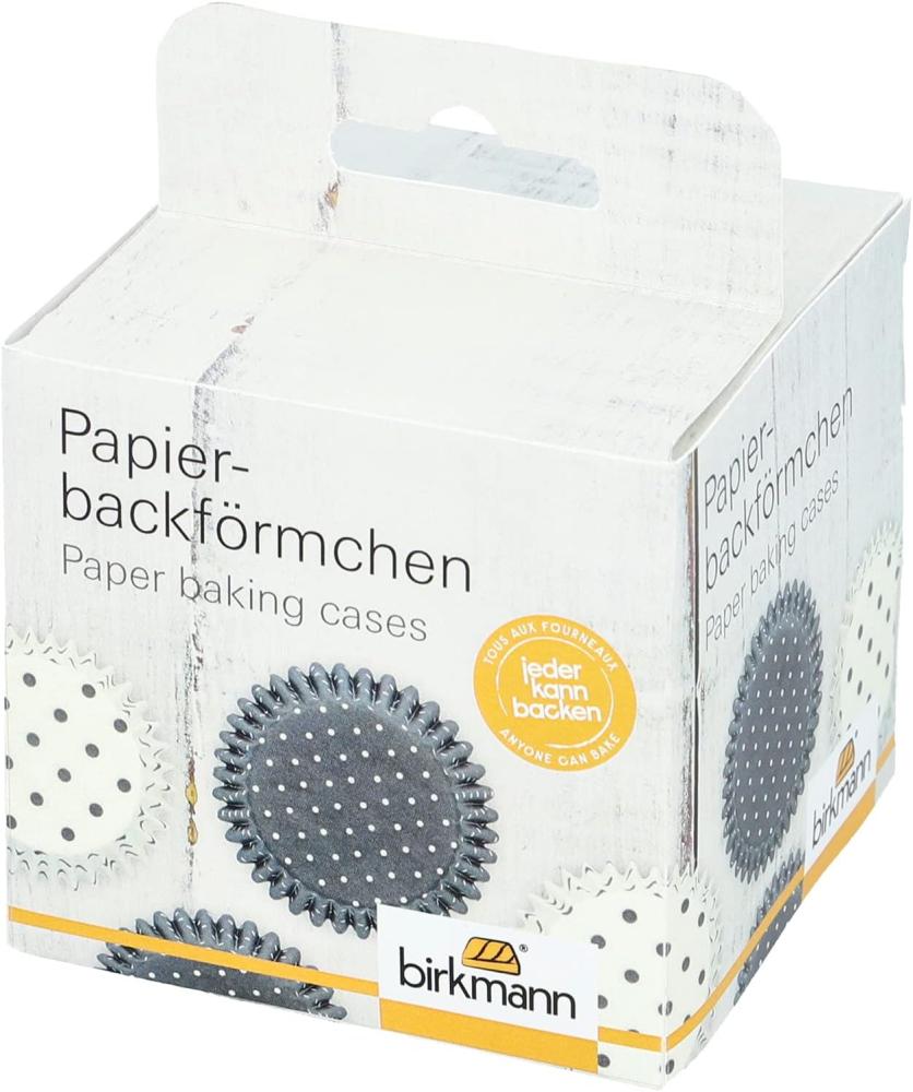 Birkmann Papierbackförmchen, 100 Stück, Backförmchen, Muffinbackform, Muffinform, Grau, Ø 7 cm, 444737 Bild 1