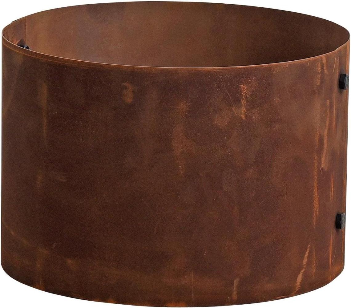 Pflanzring Metallring Stahl Hochbeet 40 cm Pflanzgefäß Pflanzkübel Rost Ring Bild 1